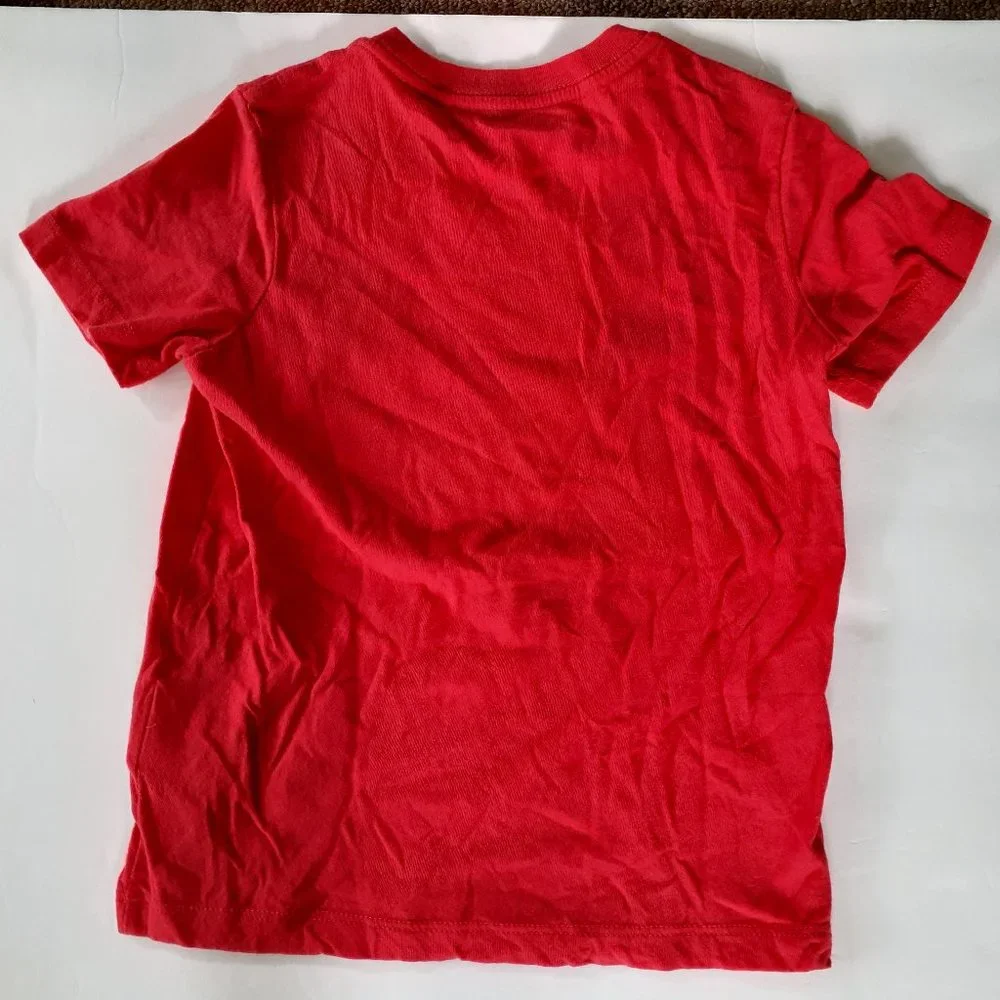 Old Navy Boys T-Shirt Red Short Sleeve Logo Size XS 5